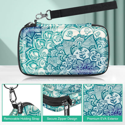 Protective Case for Kodak Step/Mini 2 Hd/Printomatic/Kodak Smile Camera & Printer - Shockproof Hard Shell Carrying Case with Inner Pocket, Emerald Illusions