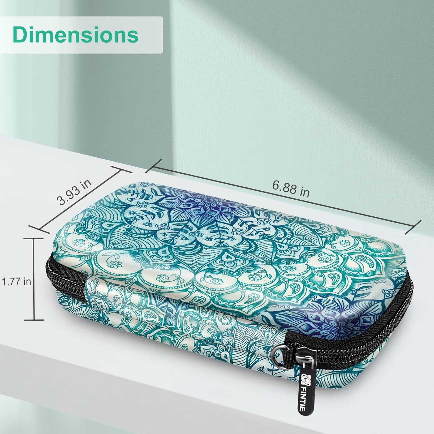 Protective Case for Kodak Step/Mini 2 Hd/Printomatic/Kodak Smile Camera & Printer - Shockproof Hard Shell Carrying Case with Inner Pocket, Emerald Illusions