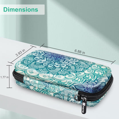 Protective Case for Kodak Step/Mini 2 Hd/Printomatic/Kodak Smile Camera & Printer - Shockproof Hard Shell Carrying Case with Inner Pocket, Emerald Illusions