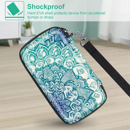 Protective Case for Kodak Step/Mini 2 Hd/Printomatic/Kodak Smile Camera & Printer - Shockproof Hard Shell Carrying Case with Inner Pocket, Emerald Illusions