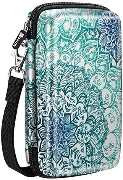 Protective Case for Kodak Step/Mini 2 Hd/Printomatic/Kodak Smile Camera & Printer - Shockproof Hard Shell Carrying Case with Inner Pocket, Emerald Illusions