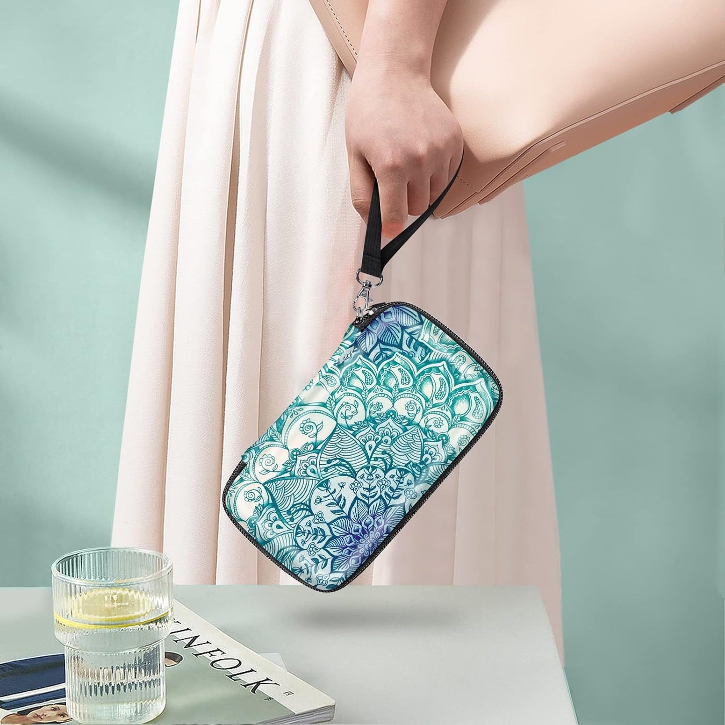 Protective Case for Kodak Step/Mini 2 Hd/Printomatic/Kodak Smile Camera & Printer - Shockproof Hard Shell Carrying Case with Inner Pocket, Emerald Illusions